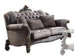 Versailles Antique Platinum Finish Loveseat (Oversized)