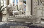 Versailles Vintage Gray/Bone White Chaise with 1 Pillow