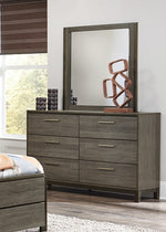 Vestavia Modern 6-Drawer Gray Finish Dresser