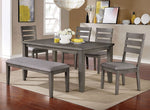 Viana 2 Gray Wood/Light Gray Side Chairs