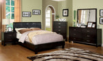 Villa Park Espresso Leatherette Queen Bed