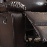 Vita Espresso PU Leather Manual Recliner