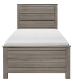 Waldorf Gray Wood Twin Bed