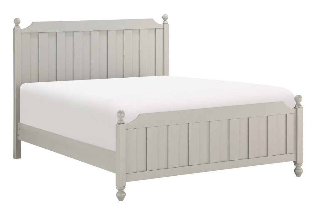 Wellsummer Gray Wood Queen Bed