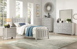 Wellsummer Gray Wood Twin Bed