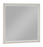 Wellsummer Gray Wood/Glass Dresser Mirror