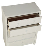 Wellsummer White Wood 5-Drawer Chest