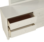 Wellsummer White Wood 6-Drawer Dresser