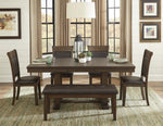 Wieland Light Rustic Brown Extendable Dining Table