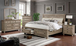 Willa Gray Wood Cal King Bed with Storage