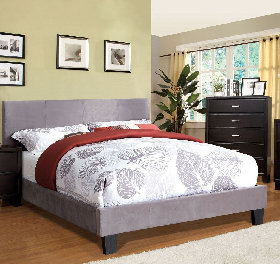 Winn Park Gray Fabric King Bed