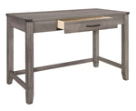 Woodrow Gray Wood 1-Drawer Writing Desk