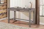 Woodrow Gray Wood 1-Drawer Writing Desk