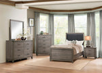 Woodrow Gray Wood Frame Dresser Mirror