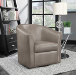 Yadira Champagne Leatherette Upholstered Chair