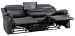 Yerba Dark Gray Manual Recliner Sofa