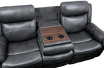 Yerba Dark Gray Manual Recliner Sofa