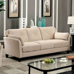 Ysabel Beige Flannelette Fabric Sofa