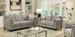 Ysabel Warm Gray Flannelette Fabric Sofa