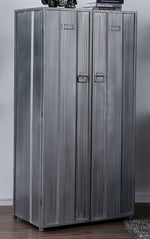 Zaheera Silver Metal Large Locker w/5 Shelves