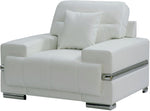 Zibak White Breathable Leatherette Chair