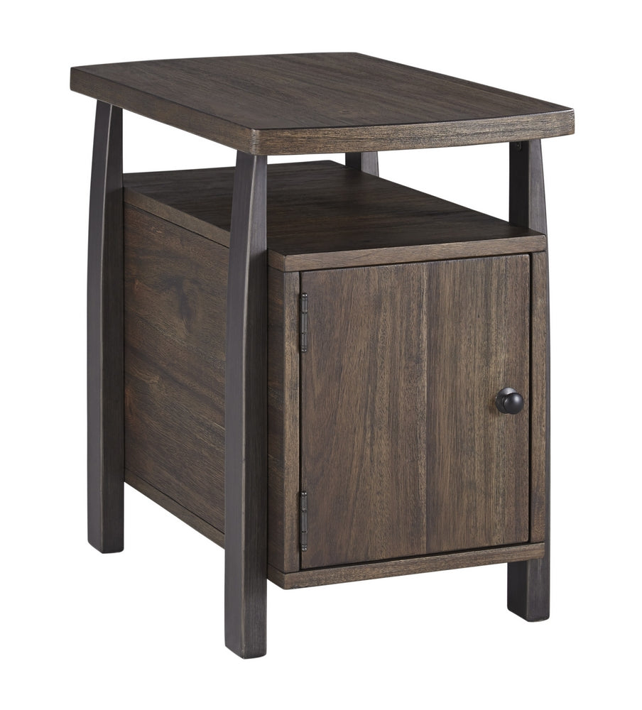 Vailbry Brown Wood Chair Side End Table