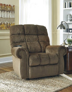 Ernestine Truffle Fabric Power Lift Recliner