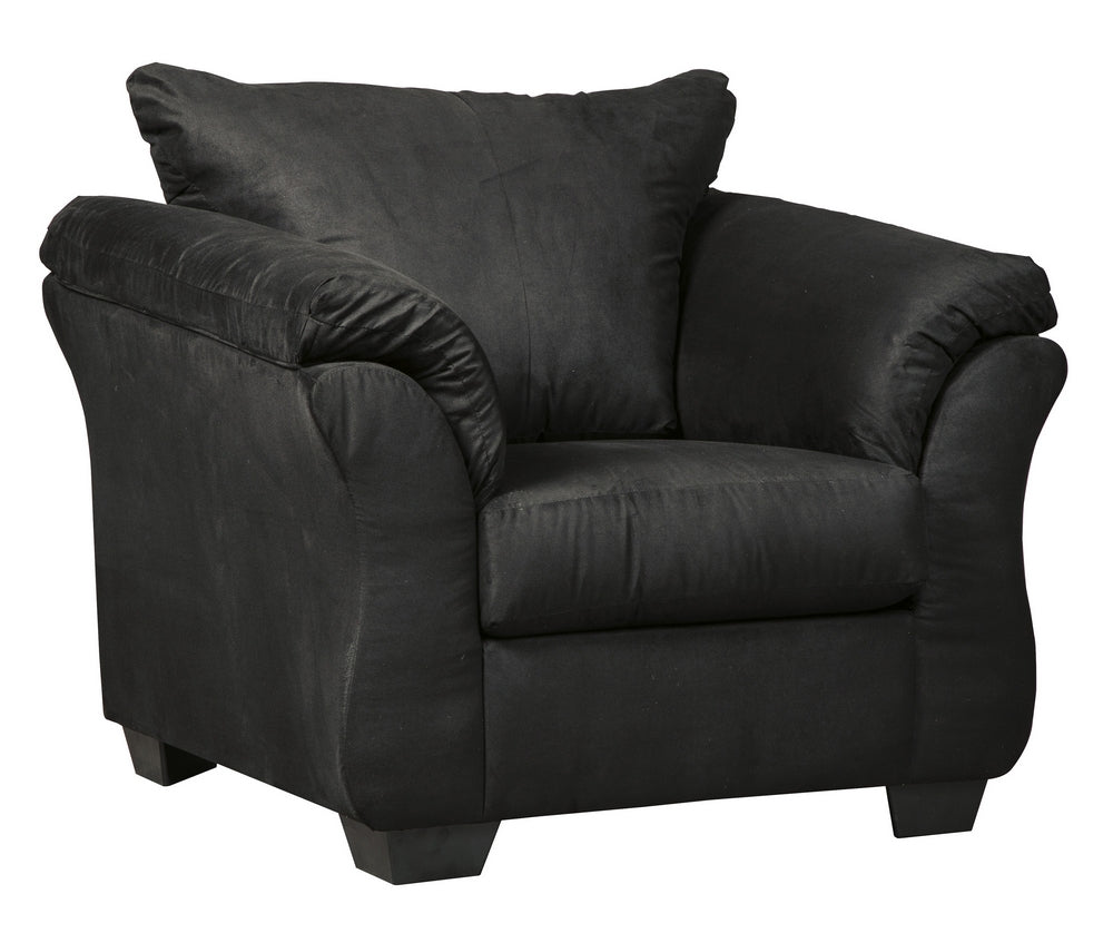 Darcy Black Fabric Chair