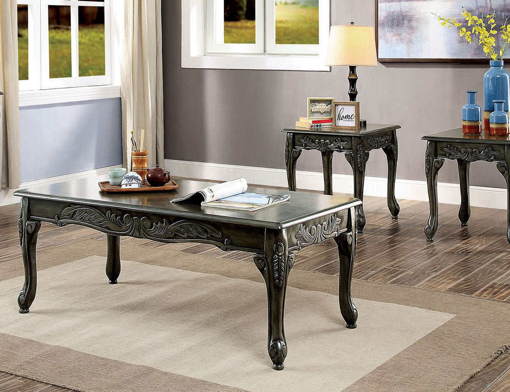 Cheshire 3-Pc Gray Wood Table Set