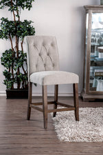 Sania III 2 Beige Counter Height Chairs