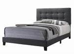 Mapes Charcoal Fabric Upholstered Queen Panel Bed