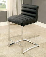 Livada 2 Black/Chrome Counter Height Chairs