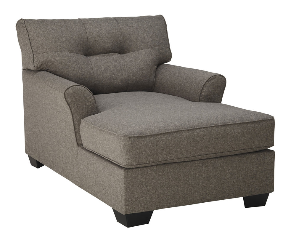 Tibbee Slate Fabric Chaise