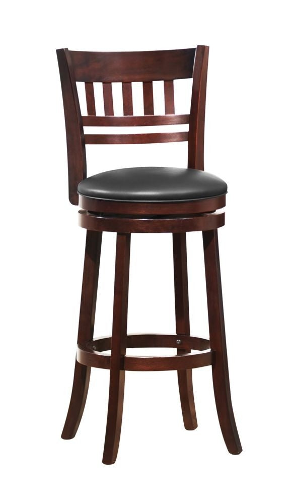 Edmond Espresso Pub Chair with Bi-Cast Vinyl Seat