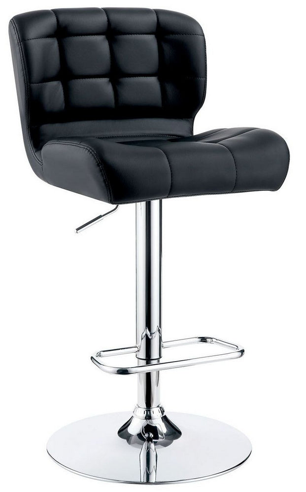 Kori Black Leatherette/Chrome Bar Stool