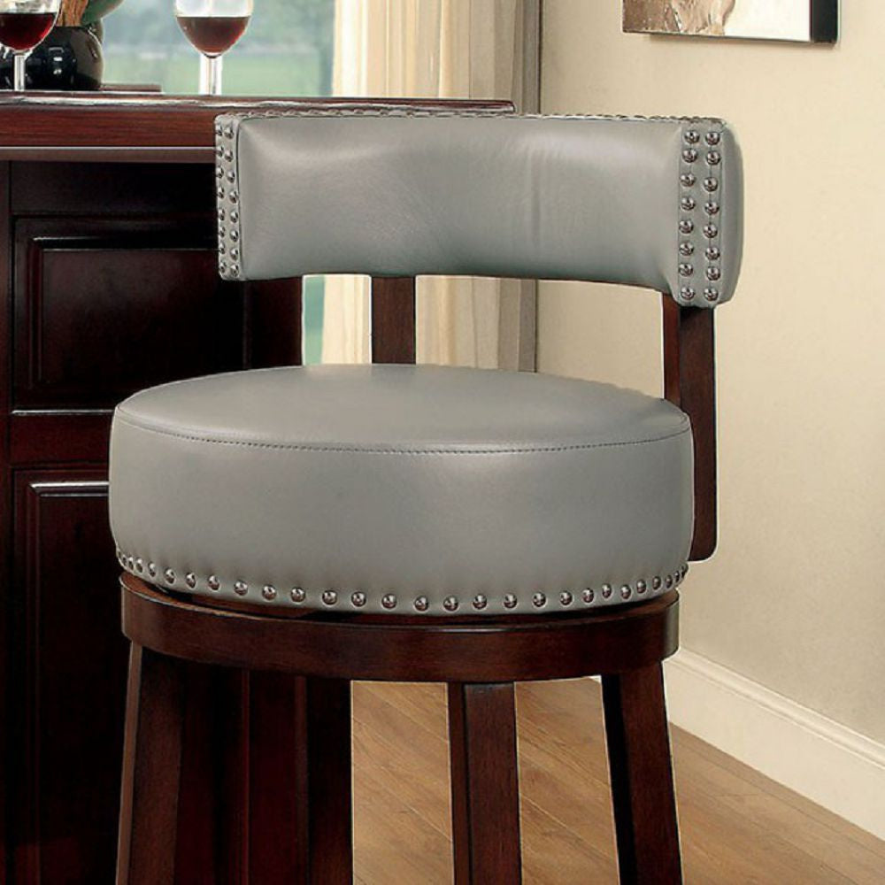 Shirley 2 Dark Oak/Gray 24" Bar Stools