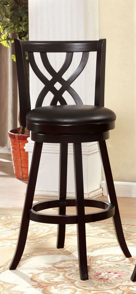 Wendel Espresso Leatherette/Wood 29" Bar Stool