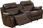 Marille Brown Manual Recliner Loveseat