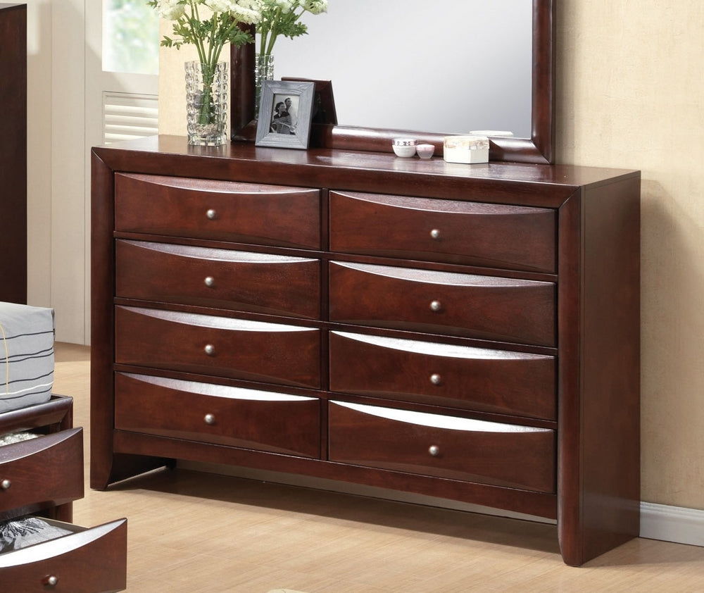 Ireland Espresso Wood 8-Drawer Dresser