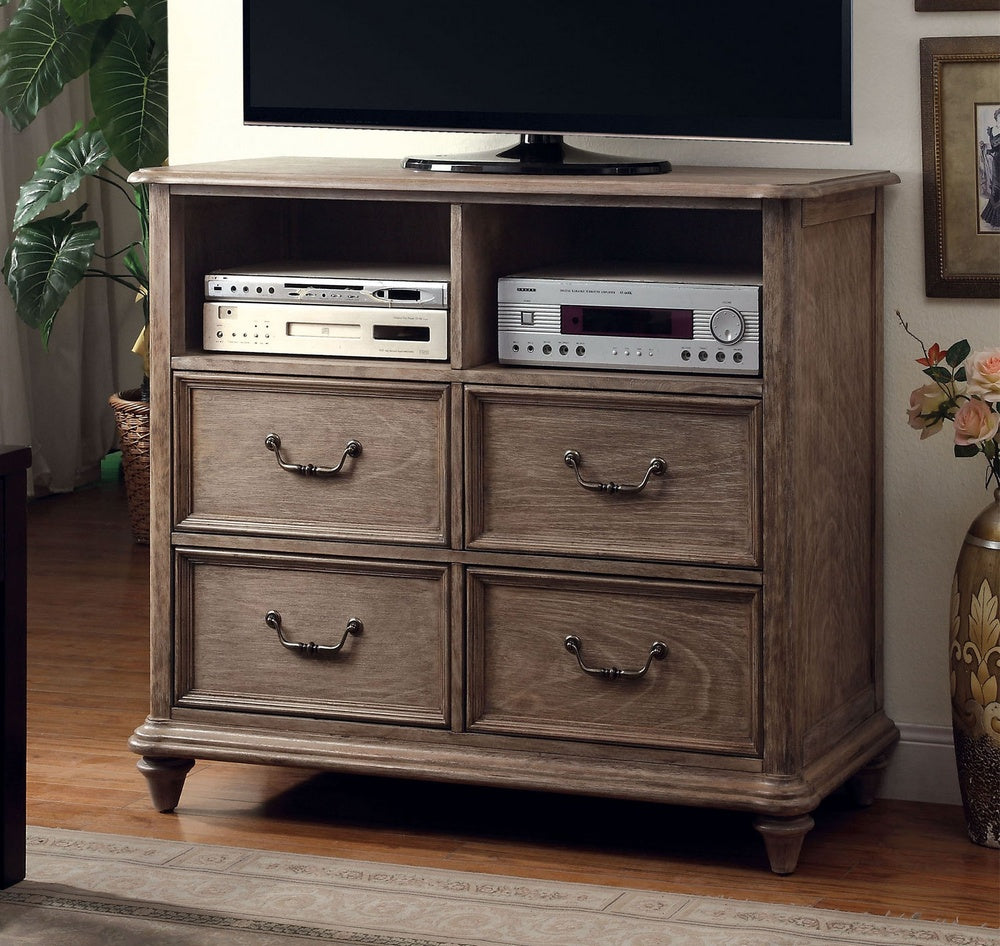 Belgrade I Natural Tone Wood Media Chest