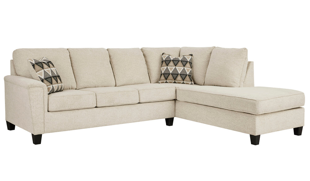 Abinger 2-Pc Natural Chenille RAF Sectional (Oversized)