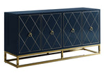 Tabitha Navy Blue Wood Sideboard