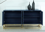 Tabitha Navy Blue Wood Sideboard