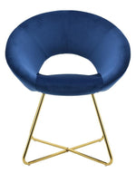 Williams Blue Velvet Accent Chair