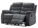 Jim Gray Fabric Manual Recliner Loveseat