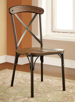 Crosby 2 Natural Elm/Bronze Side Chairs