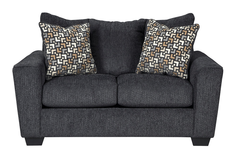 Wixon Slate Fabric Loveseat