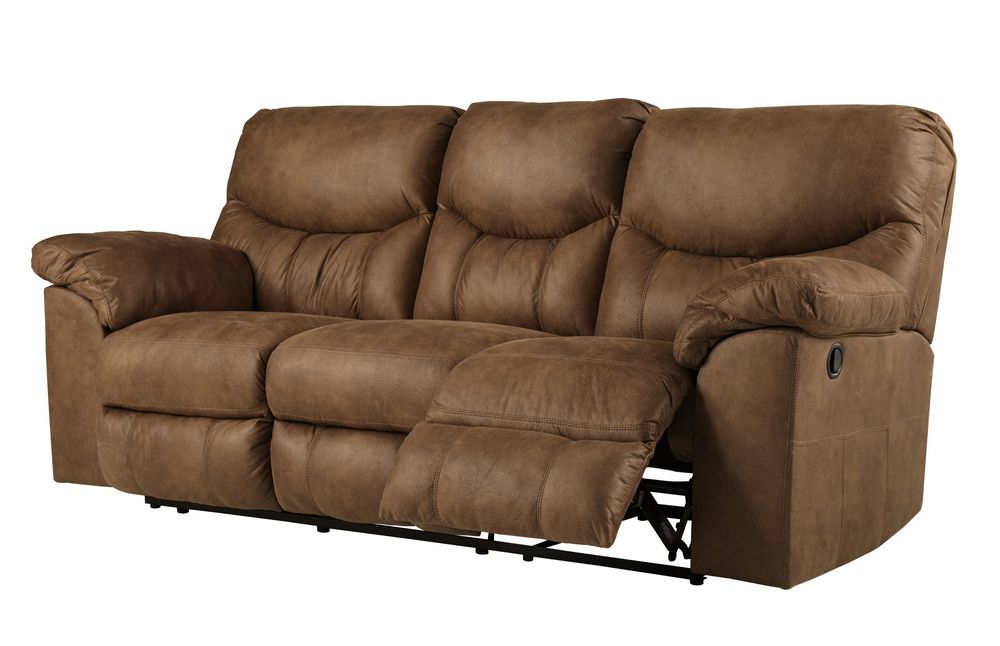 Boxberg Bark Faux Leather Manual Recliner Sofa (Oversized)