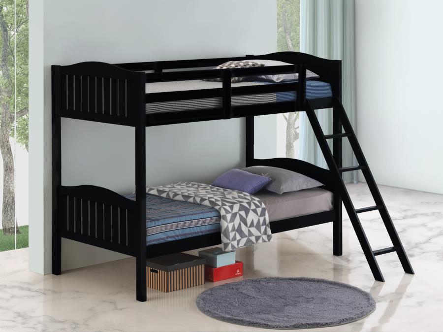 Littleton Black Wood Twin/Twin Bunk Bed