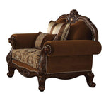 Jardena Cherry Oak Fabric Chair with Rolled Armrest